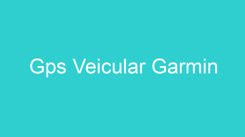 Gps Veicular Garmin