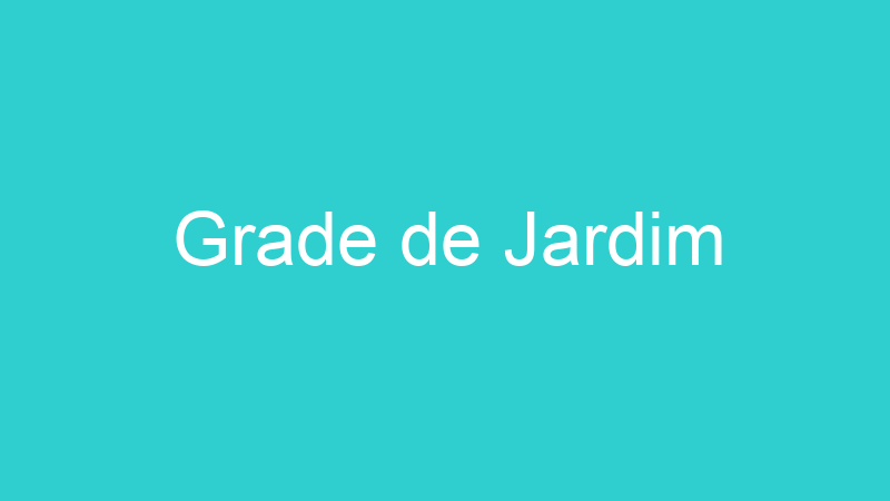 Grade de Jardim
