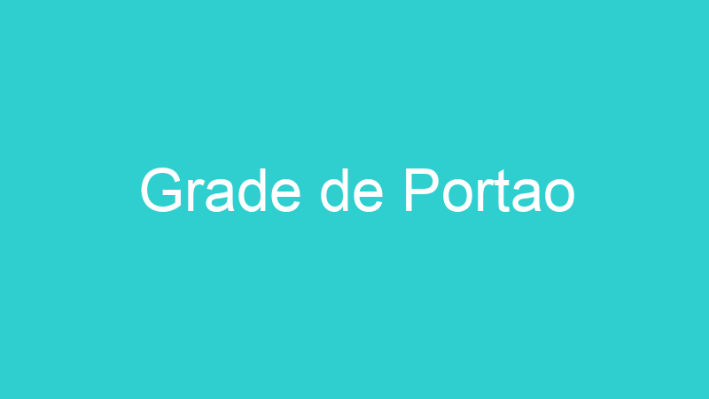Grade de Portao