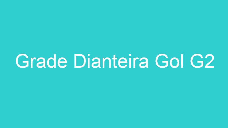 Grade Dianteira Gol G2