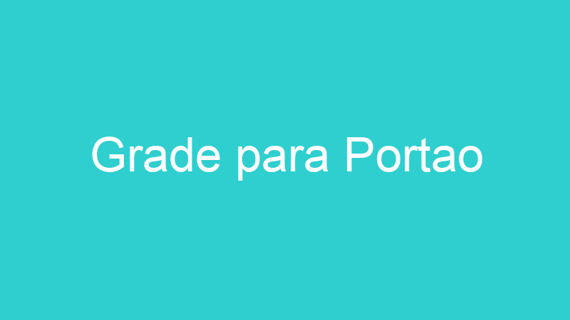 Grade para Portao