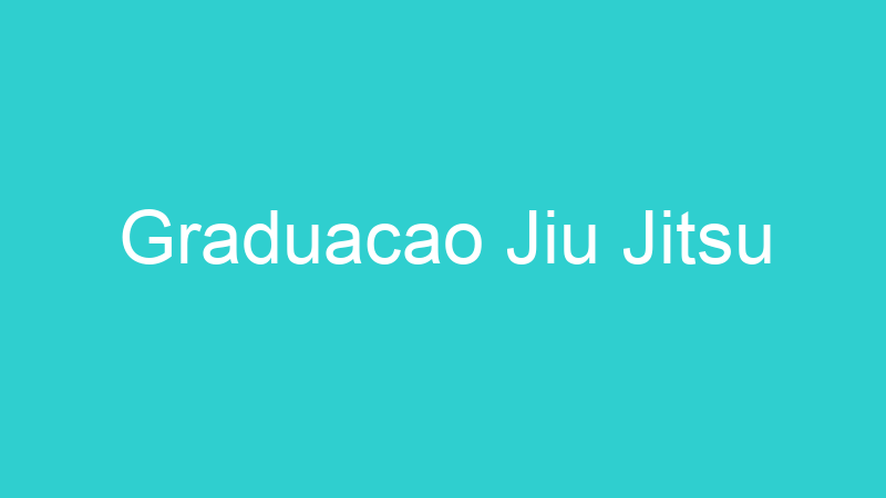 Graduacao Jiu Jitsu