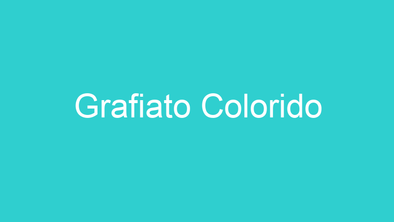 Grafiato Colorido