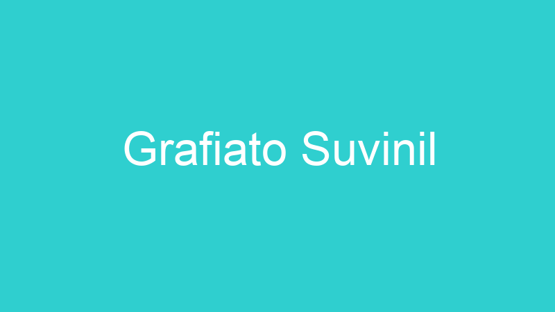 Grafiato Suvinil