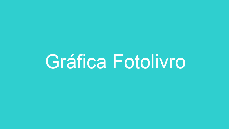 Gráfica Fotolivro