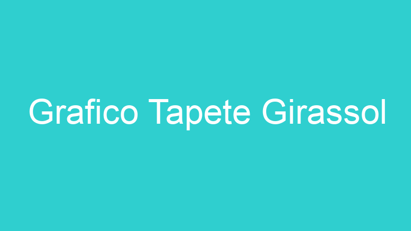Grafico Tapete Girassol