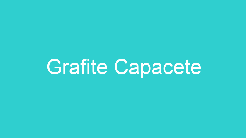 Grafite Capacete