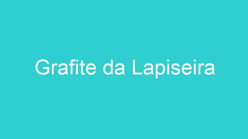 Grafite da Lapiseira