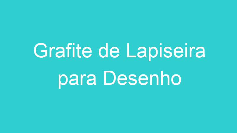 Grafite de Lapiseira para Desenho