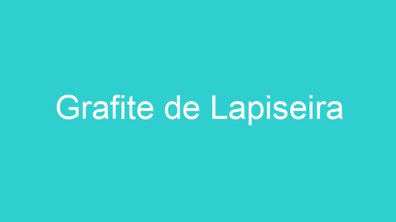 Grafite de Lapiseira