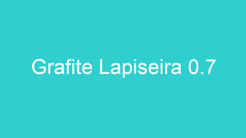 Grafite Lapiseira 0.7