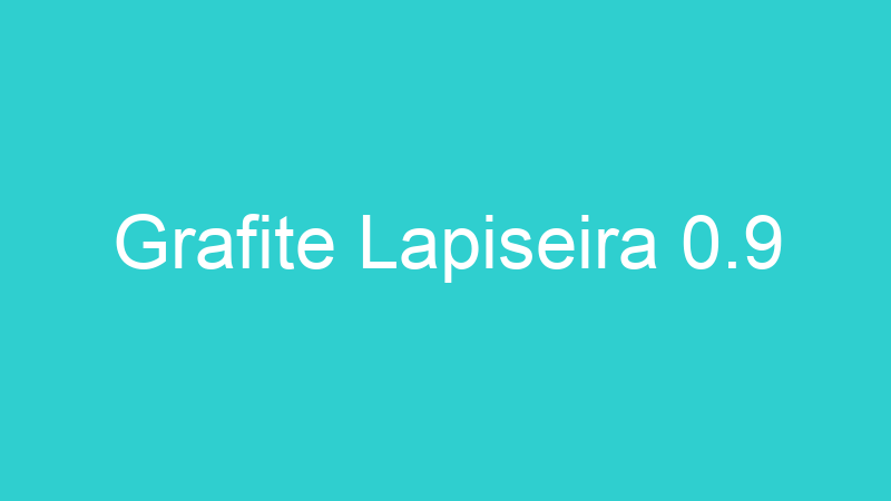 Grafite Lapiseira 0.9