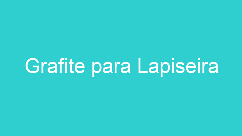 Grafite para Lapiseira