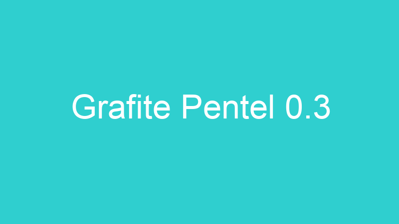 Grafite Pentel 0.3