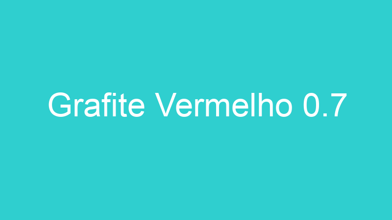 Grafite Vermelho 0.7