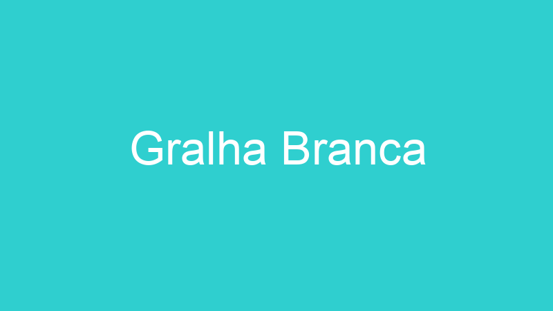Gralha Branca