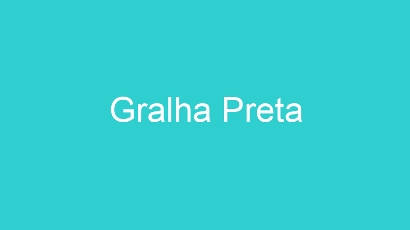 Gralha Preta