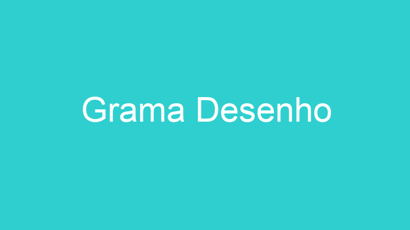 Grama Desenho