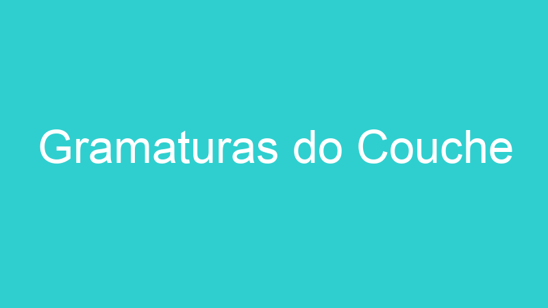 Gramaturas do Couche