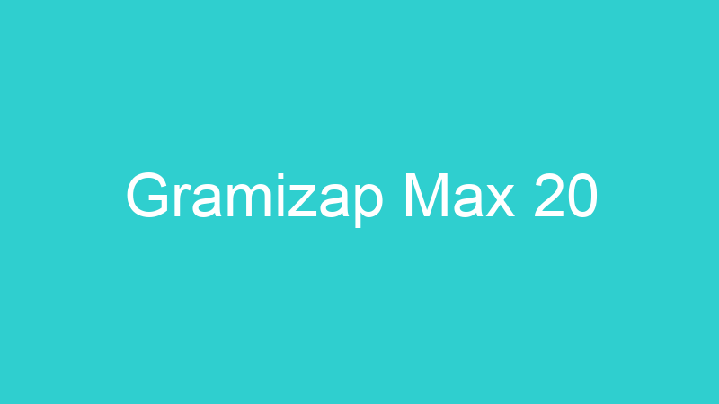 Gramizap Max 20