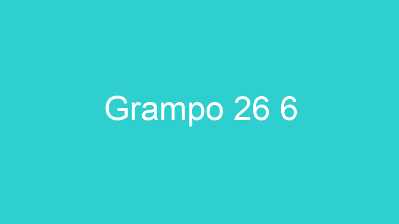 Grampo 26 6