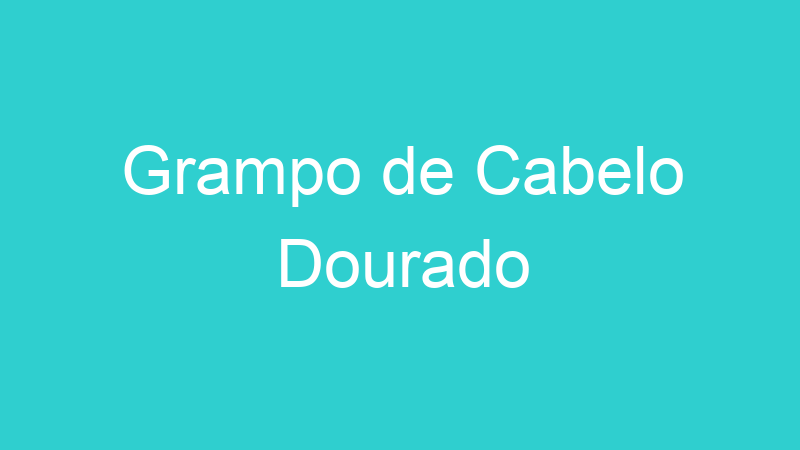 Grampo de Cabelo Dourado
