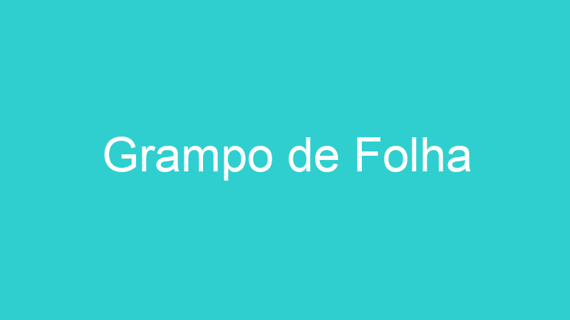 Grampo de Folha