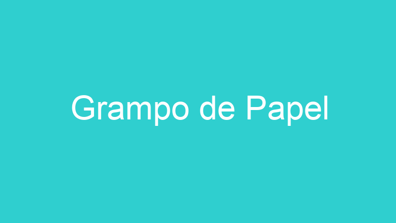 Grampo de Papel