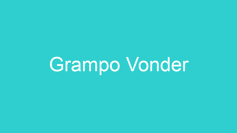 Grampo Vonder