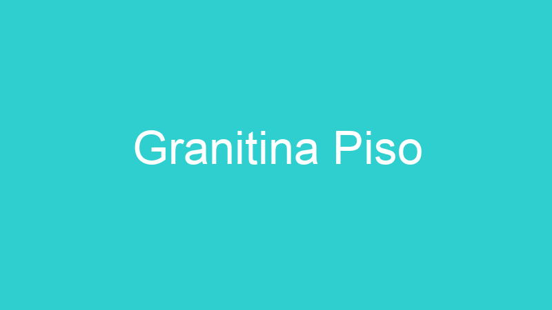Granitina Piso