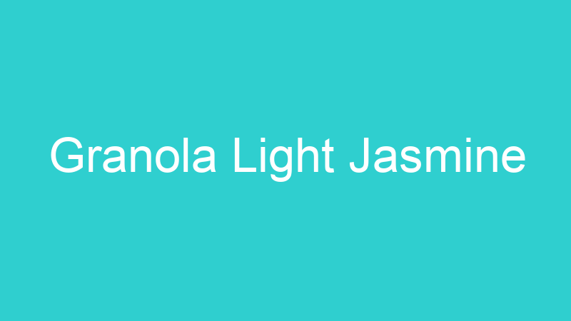 Granola Light Jasmine