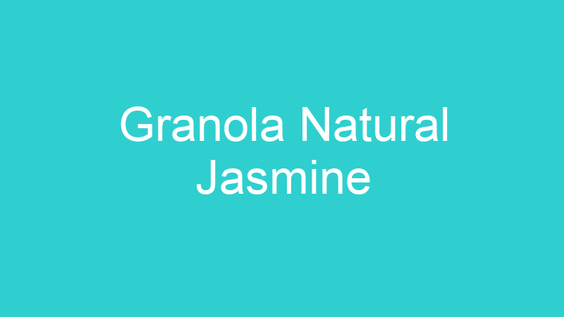 Granola Natural Jasmine