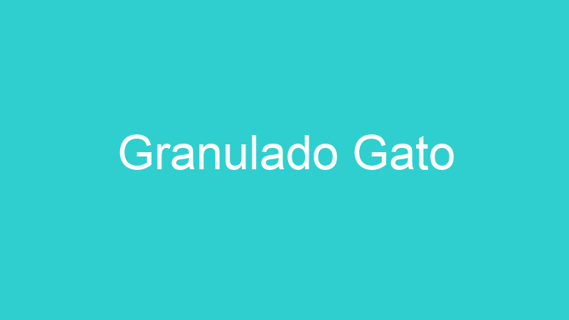 Granulado Gato