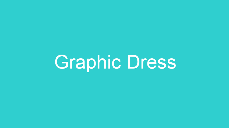 Graphic Dress