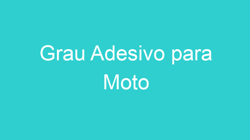 Grau Adesivo para Moto