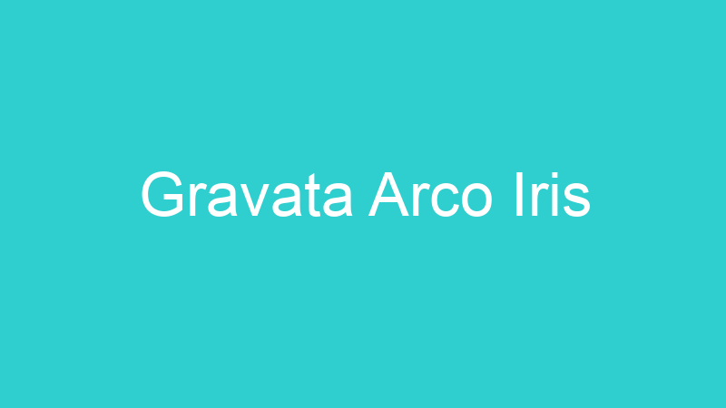 Gravata Arco Iris