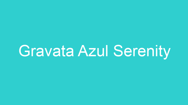 Gravata Azul Serenity