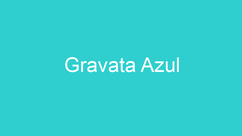 Gravata Azul