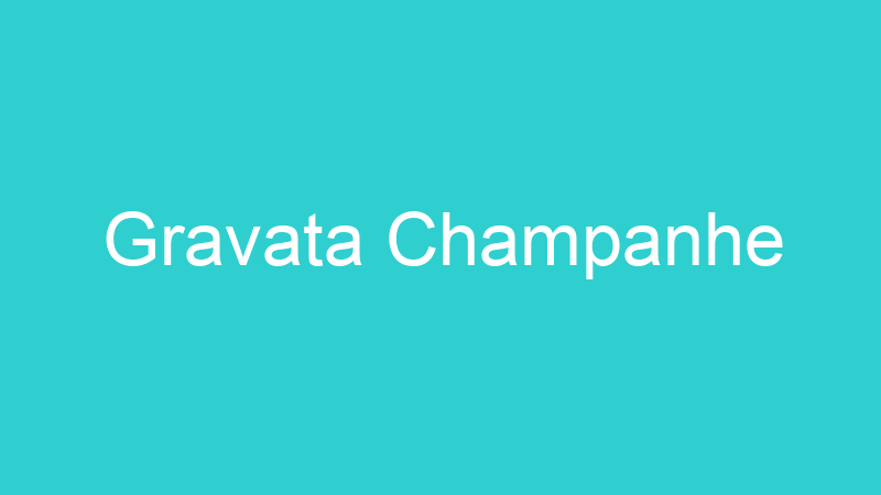 Gravata Champanhe