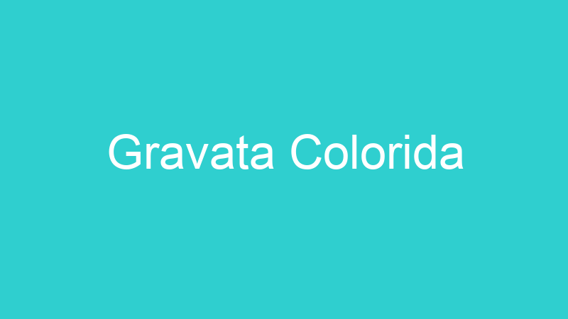 Gravata Colorida