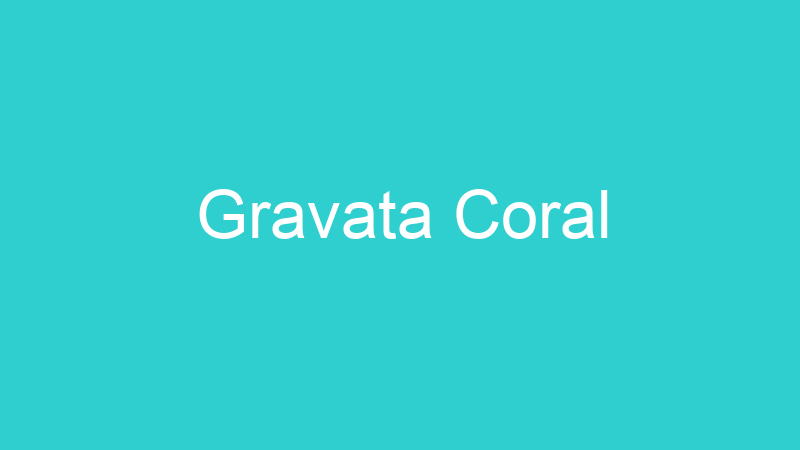 Gravata Coral