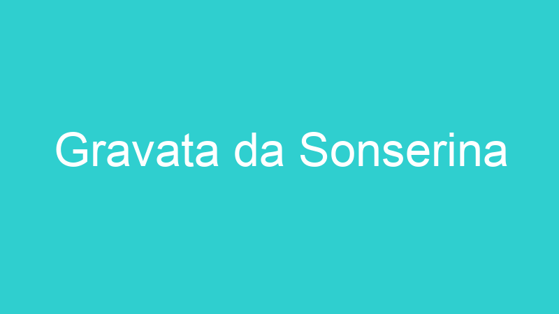 Gravata da Sonserina