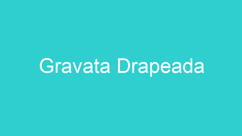Gravata Drapeada