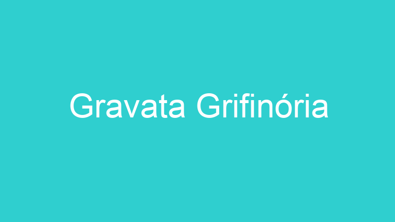 Gravata Grifinória
