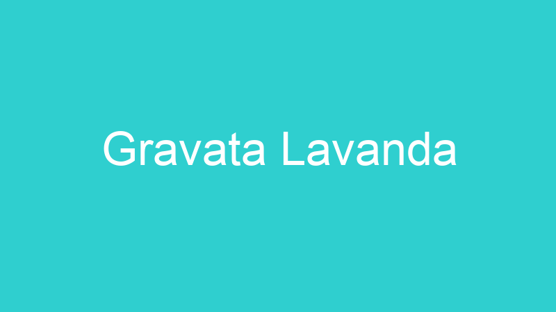 Gravata Lavanda