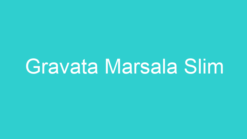 Gravata Marsala Slim