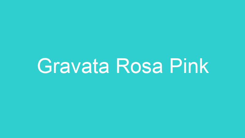 Gravata Rosa Pink