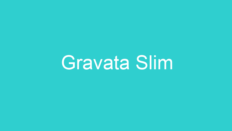 Gravata Slim