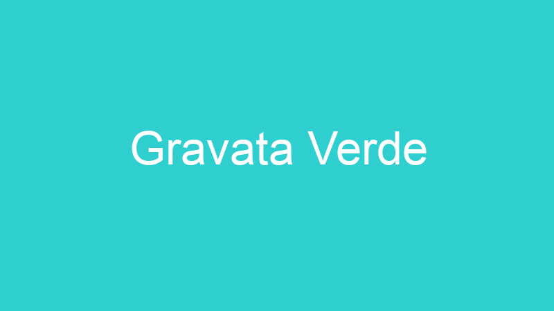 Gravata Verde