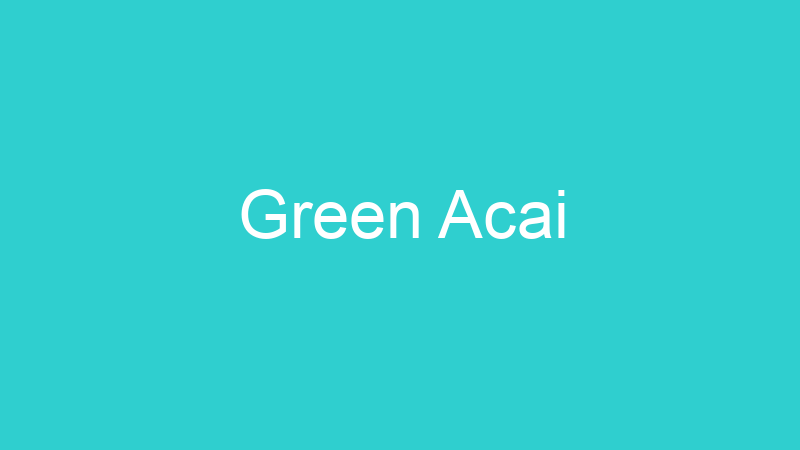 Green Acai